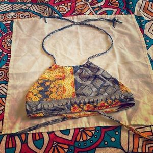 Tiger lily bikini top